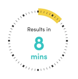 Results in 8 minutes