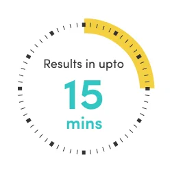 Results in up to 15 minutes